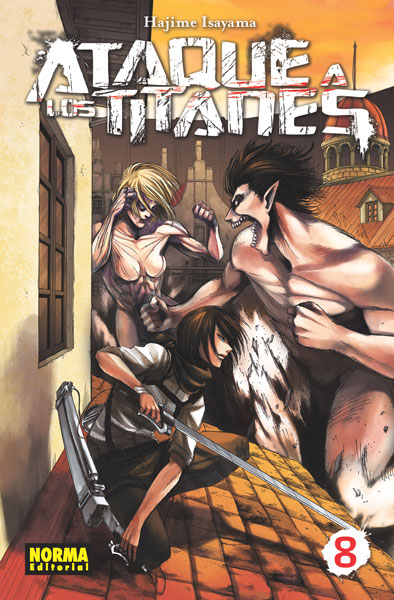 Hajime Isayama: ATAQUE A LOS TITANES 08 (español language, Norma Editorial)
